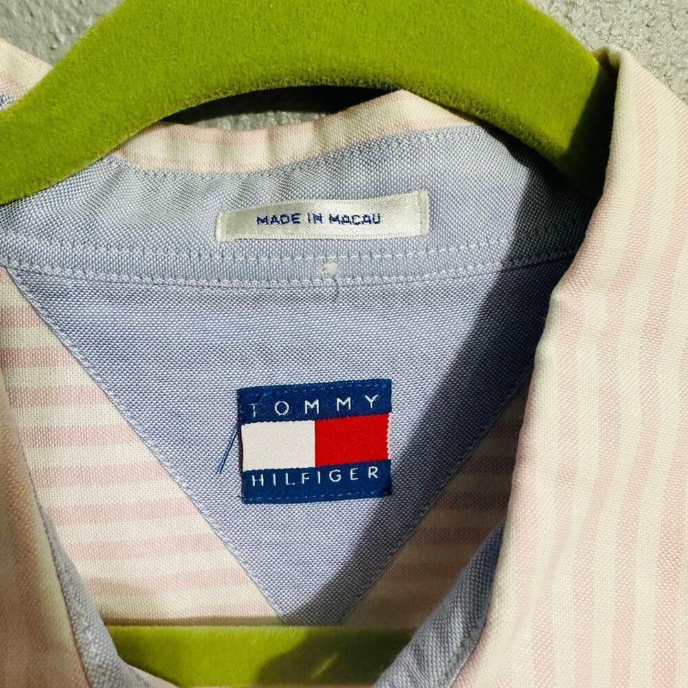 Button Up Shirt Men Large Tommy Hilfiger - Picture 2 of 6